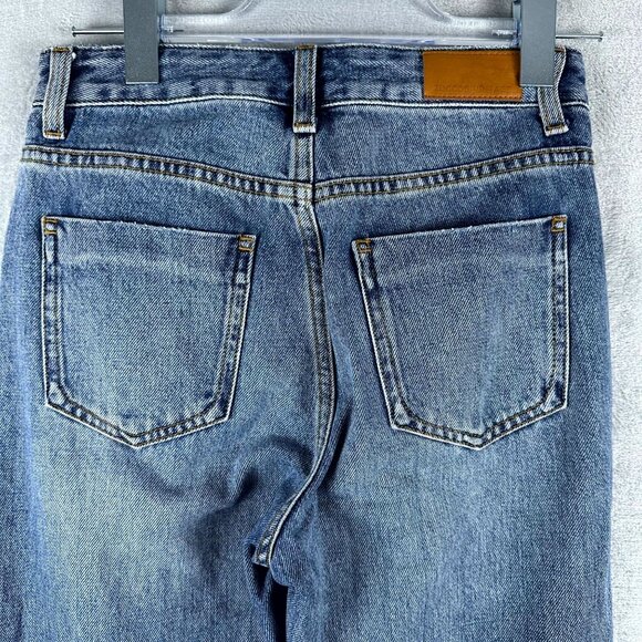 Zuccos Vintage 1992 Women's High Rise Flare Jeans 100% Cotton Blue Size 26 - Picture 3 of 10